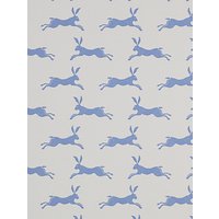 Jane Churchill March Hare Wallpaper - Blue, J135W-02