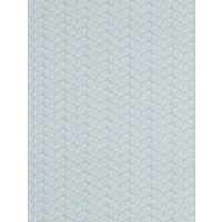 Jane Churchill Retro Leaf Wallpaper - Aqua, J137W-01