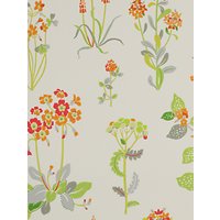 Jane Churchill Willowbrook Wallpaper - Orange / Lime, J140W-02