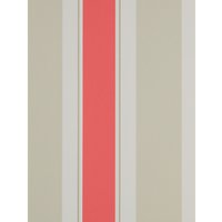 Jane Churchill Helford Stripe Wallpaper - Red, J134W-06