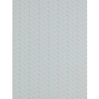 Jane Churchill Retro Leaf Wallpaper - Blue, J137W-08
