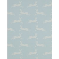 Jane Churchill March Hare Wallpaper - Aqua, J135W-07