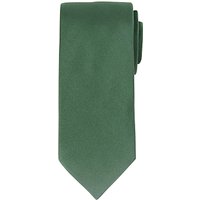 John Lewis Fine Twill Plain Silk Tie - Bottle Green