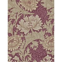 Morris & Co Chrysanthemum Wallpaper - Wine, 212548