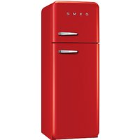 Smeg FAB30RF Fridge Freezer, A++ Energy Rating, 60cm Wide, Right-Hand Hinge - Red