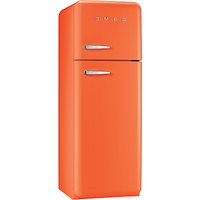 Smeg FAB30RF Fridge Freezer, A++ Energy Rating, 60cm Wide, Right-Hand Hinge - Orange
