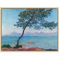 The Courtauld Gallery, Claude Monet - Antibes 1888 Print - Natural Ash Framed Canvas