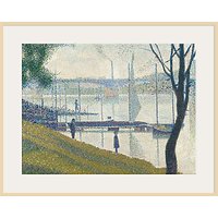 The Courtauld Gallery, Georges Seurat - Bridge At Courbevoie 1886-1887 Print - Natural Ash Framed Print