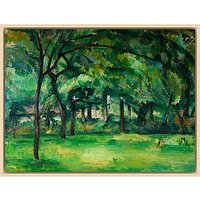 The Courtauld Gallery, Paul Cézanne - Farm In Normandy, Summer (Hattenville) Print - Natural Ash Framed Canvas