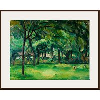 The Courtauld Gallery, Paul Cézanne - Farm In Normandy, Summer (Hattenville) Print - Dark Brown Framed Print