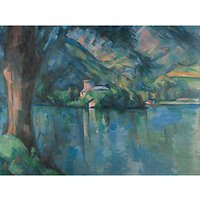 The Courtauld Gallery, Paul Cézanne - Lac D'Annecy 1896 Print - Stretched Canvas