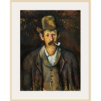The Courtauld Gallery, Paul Cézanne - Man With A Pipe 1892-1895 Print - Natural Ash Framed Print