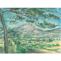 The Courtauld Gallery, Paul Cézanne -The Montagne Sainte-Victoire With Large Pine Circa 1882 Print - Stretched Canvas