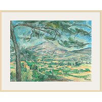 The Courtauld Gallery, Paul Cézanne -The Montagne Sainte-Victoire With Large Pine Circa 1882 Print - Natural Ash Framed Print