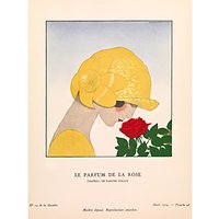 The Courtauld Gallery, Gazette Du Bon Ton - No10 1924 Le Parfum De La Rose Print, 50 X 40cm - Stretched Canvas