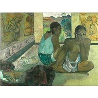 The Courtauld Gallery, Paul Gauguin - Te Rerioa 1897 Print - Stretched Canvas
