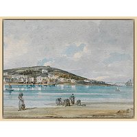The Courtauld Gallery, Thomas Girtin - View Of Appledore, North Devon, From Instow Sands 1798 Print - Natural Ash Framed Canvas