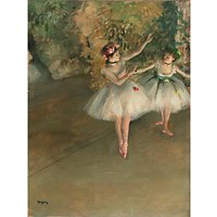 The Courtauld Gallery, Edgar Degas - Two Dancers On A Stage 1874 Print - Stretched Canvas
