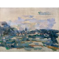 The Courtauld Gallery, Paul Cézanne - Route Tournante 1902-1906 Print - Stretched Canvas