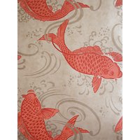 Osborne & Little Derwent Wallpaper - Coral, W5796-03