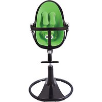 Bloom Fresco Chrome Highchair, Black Finish - Gala Green