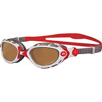 Zoggs Predator Flex Polarised Swimming Goggles - Copper/Red