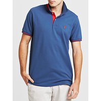 Thomas Pink Brandon Plain Polo Shirt - Blue/Red