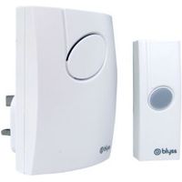 Blyss Wirefree White Plug-In Door Bell Kit - 5052931071647