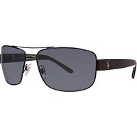 Polo Ralph Lauren PH3087 Rectangular Sunglasses - Black/Grey