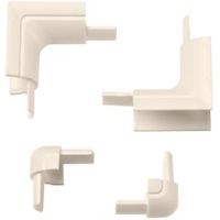 D-Line ABS Plastic Magnolia Mini Trunking Accessories (W)30mm Pieces Of 4 - 5060125596074