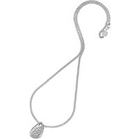 Dower & Hall Hammered Pebble Pendant - Silver