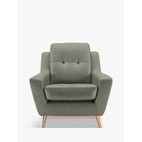 G Plan Vintage The Fifty Three Leather Armchair - Capri Leather Grey