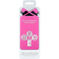 Juice Weekender Portable Power Bank For Smartphones & Tablets - Pink