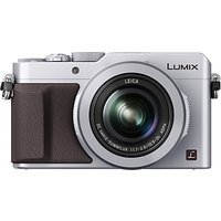 Panasonic Lumix DMC-LX100 Camera, 4K Ultra HD, 12.8MP, 3.1x Optical Zoom, EVF, 3 LCD Screen - Silver