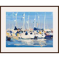James Fullarton - Yachts Marina - Dark Brown Framed Print
