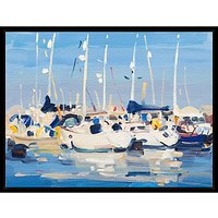 James Fullarton - Yachts Marina - Black Framed Canvas
