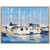 James Fullarton - Yachts Marina - Natural Ash Framed Canvas