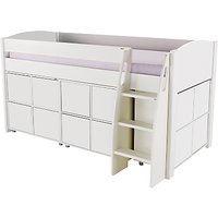 Stompa Uno S Plus Mid-Sleeper And 3 Cube Units With 12 Doors - White
