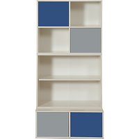 Stompa Uno S Plus Tall 3 Unit Storage Combination, Pink/Purple - Blue/Grey
