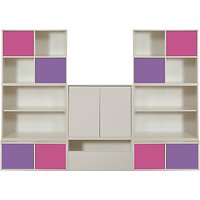 Stompa Uno S Plus 8 Unit Storage Combination - Pink/Purple