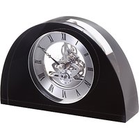 Dartington Crystal Oval Glass Clock - Black
