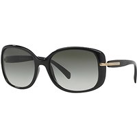 Prada PR08OS Oversized Square Framed Sunglasses - Black