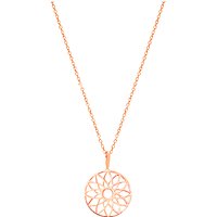 Auren Dreamcatcher Pendant Necklace - Rose Gold