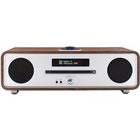 Ruark R4 MK3 DAB/DAB+/FM Radio & CD Bluetooth All-In-One Music System With OLED Display - Rich Walnut