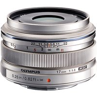 Olympus M.ZUIKO Digital 17mm F1.8 Compact Wide Angle Lens - Silver