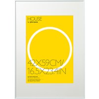 House By John Lewis Aluminium Photo Frame, A1 With A2 Mount - White