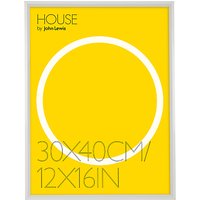 House By John Lewis Aluminium Photo Frame, 12 X 16 (30 X 40cm) - White