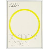 House By John Lewis Aluminium Photo Frame, 12 X 16 (30 X 40cm) - Silver