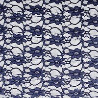 Corded Lace Fabric - Navy
