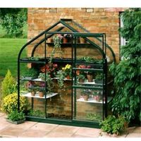 B&Q Metal 6X2 Toughened Safety Glass Wall Garden Greenhouse - 03460351